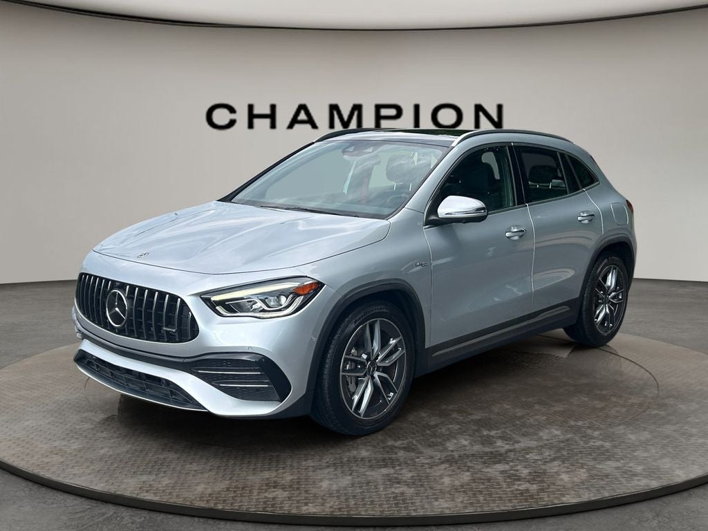 2022 Mercedes-Benz AMG GLA 35 4MATIC in Gray — front three-quarter view