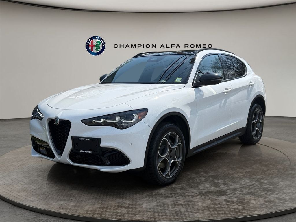 2026 Alfa Romeo Stelvio STELVIO AWD in Milano White Exterior Paint — front three-quarter view