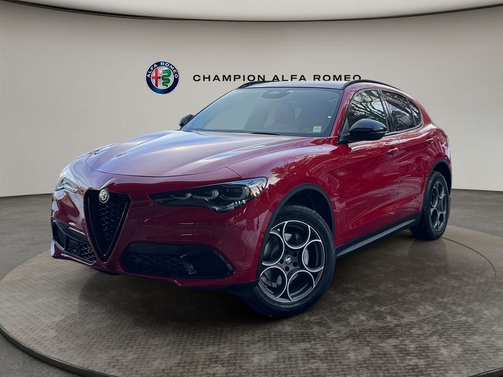 2026 Alfa Romeo Stelvio STELVIO AWD in Alfa Rosso (Red) Exterior Paint — front three-quarter view